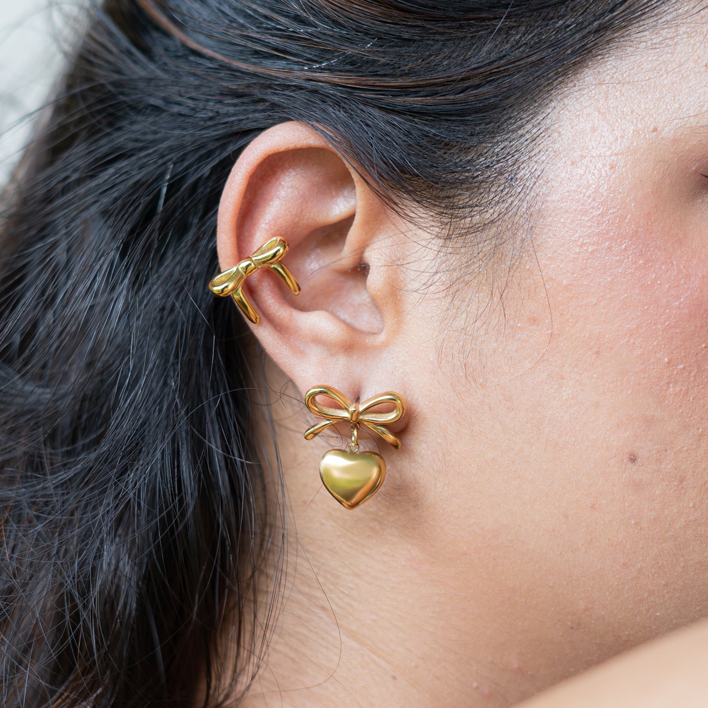 Bow Drop Studs