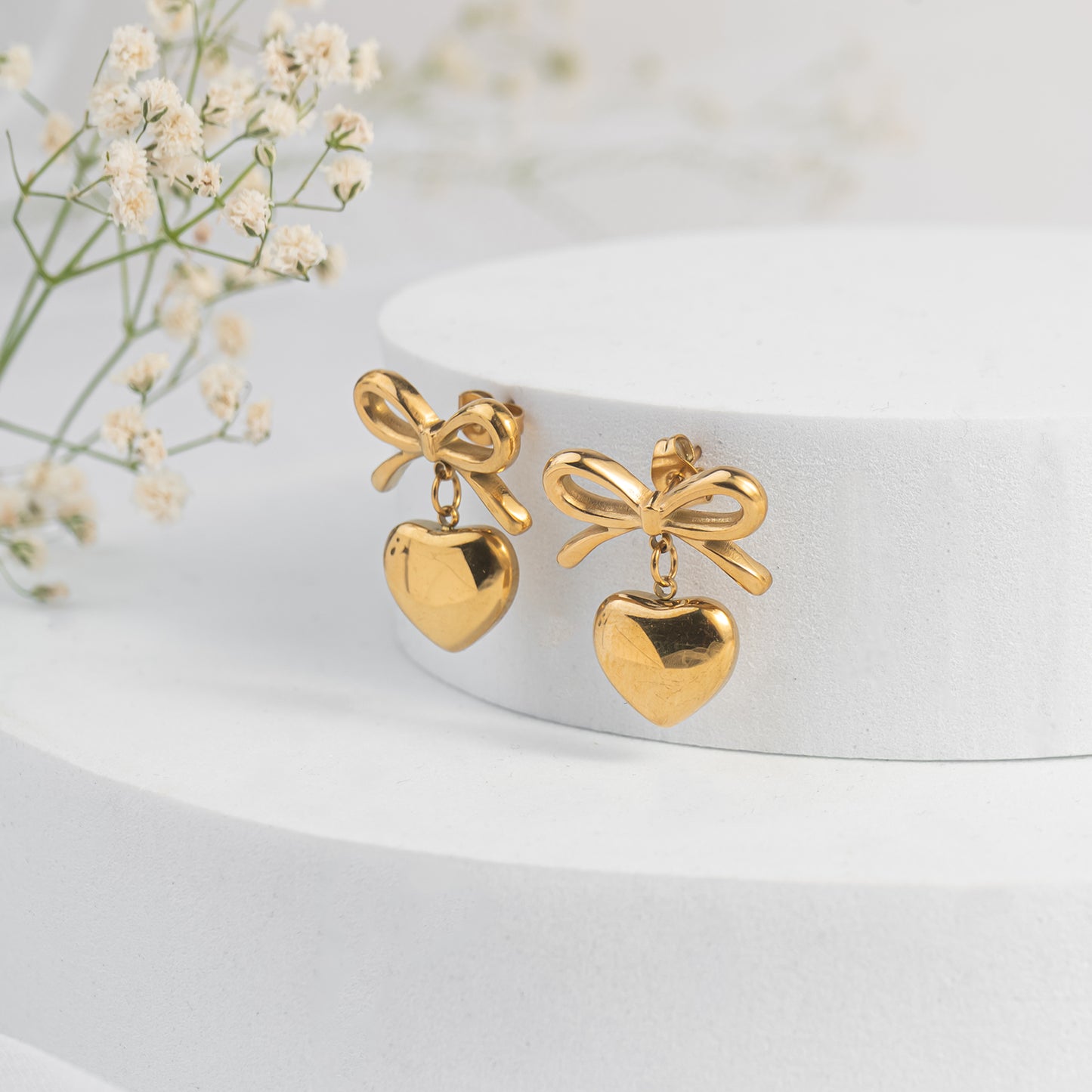 Bow Drop Studs