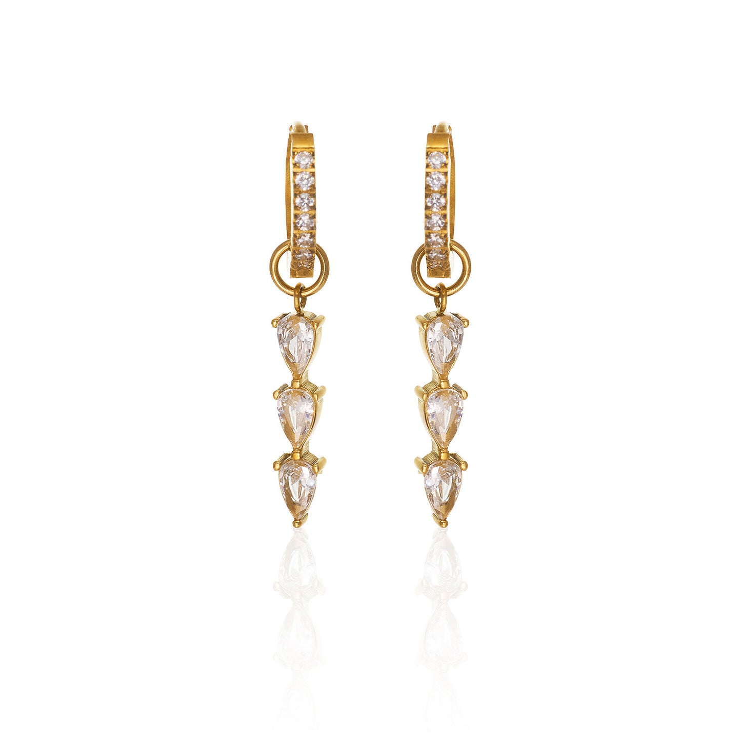 Claudia Studded Hoops