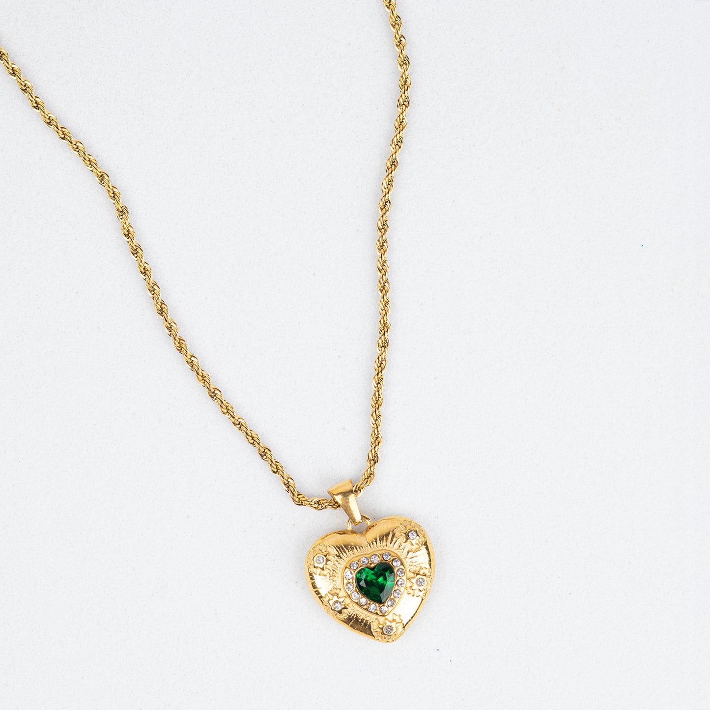 Emerald Vintage Necklace