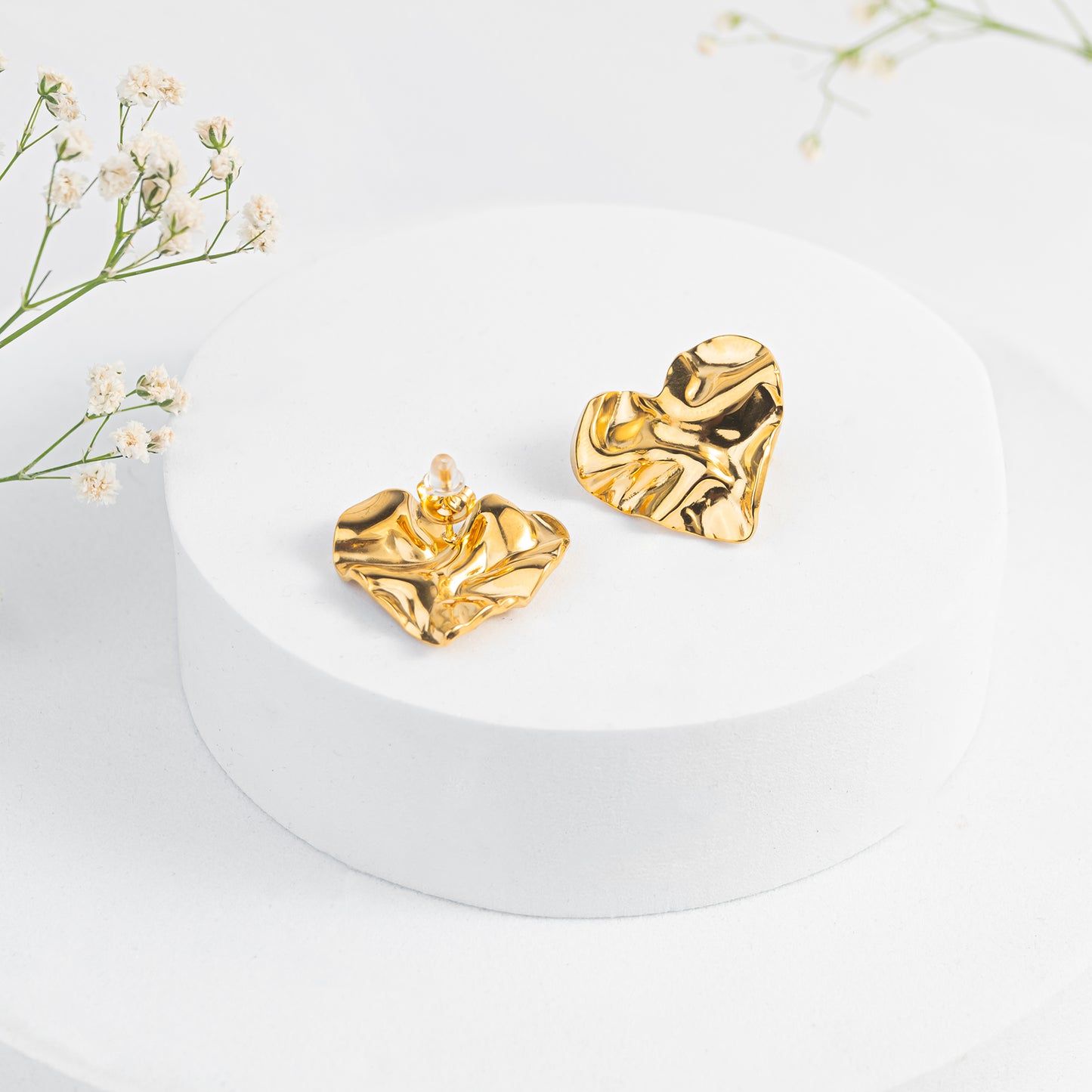 Twisted Heart Studs