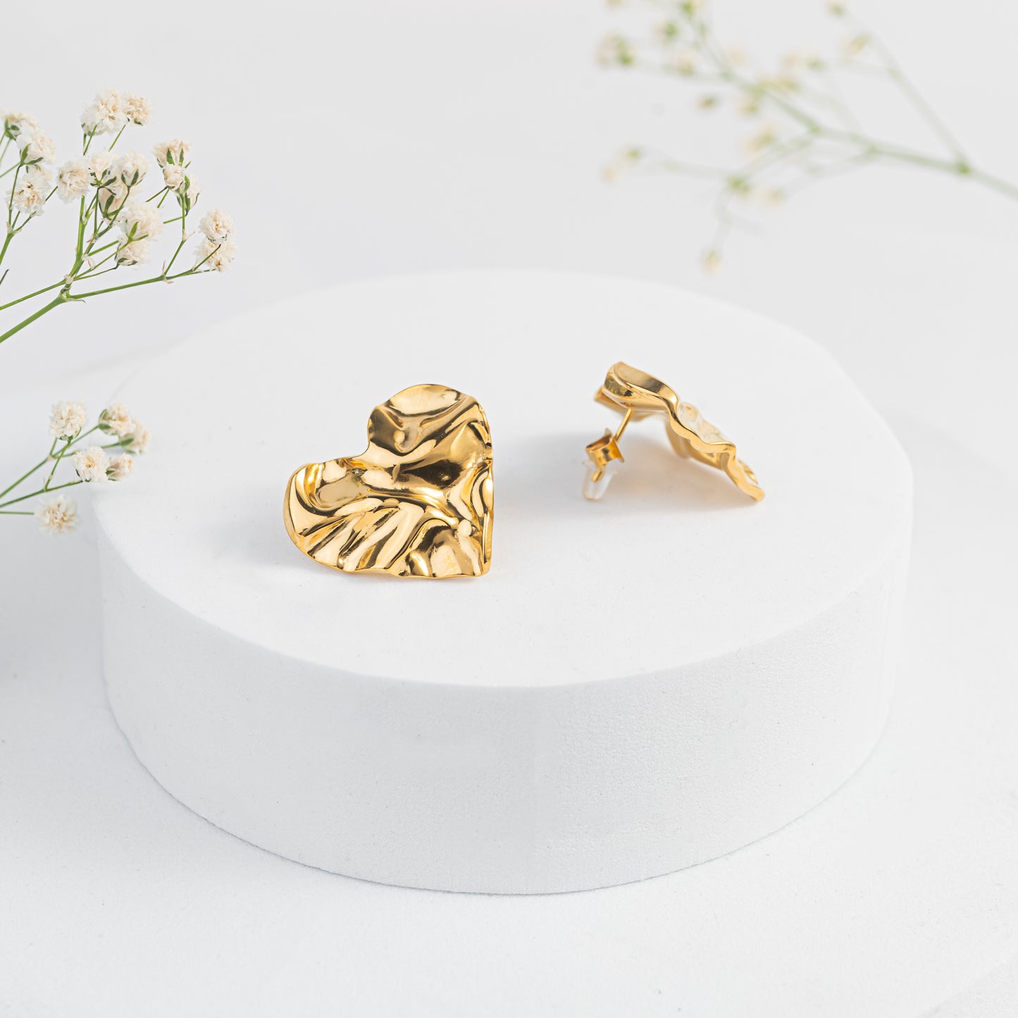 Twisted Heart Studs