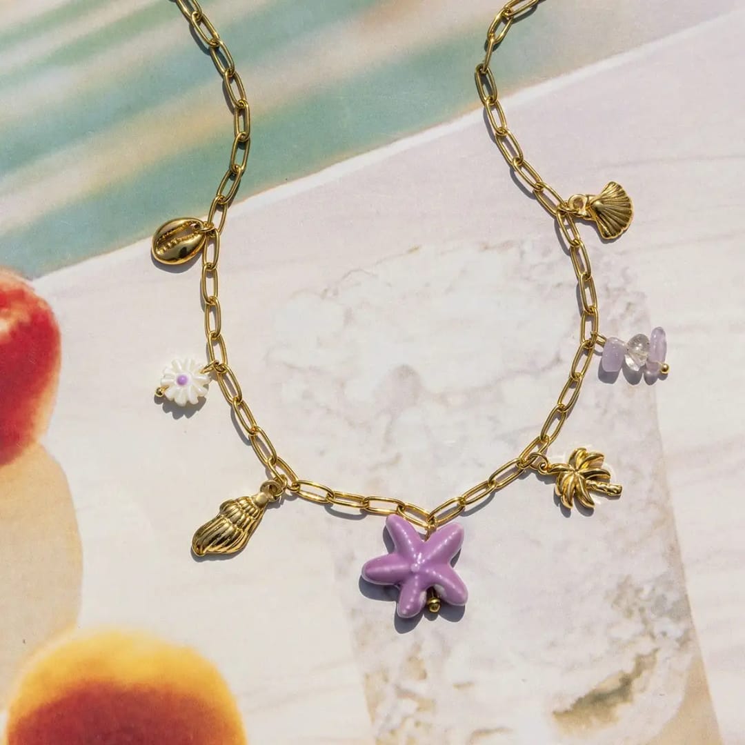 Peony Charm Necklace