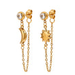 Day & Night Dangle Earrings