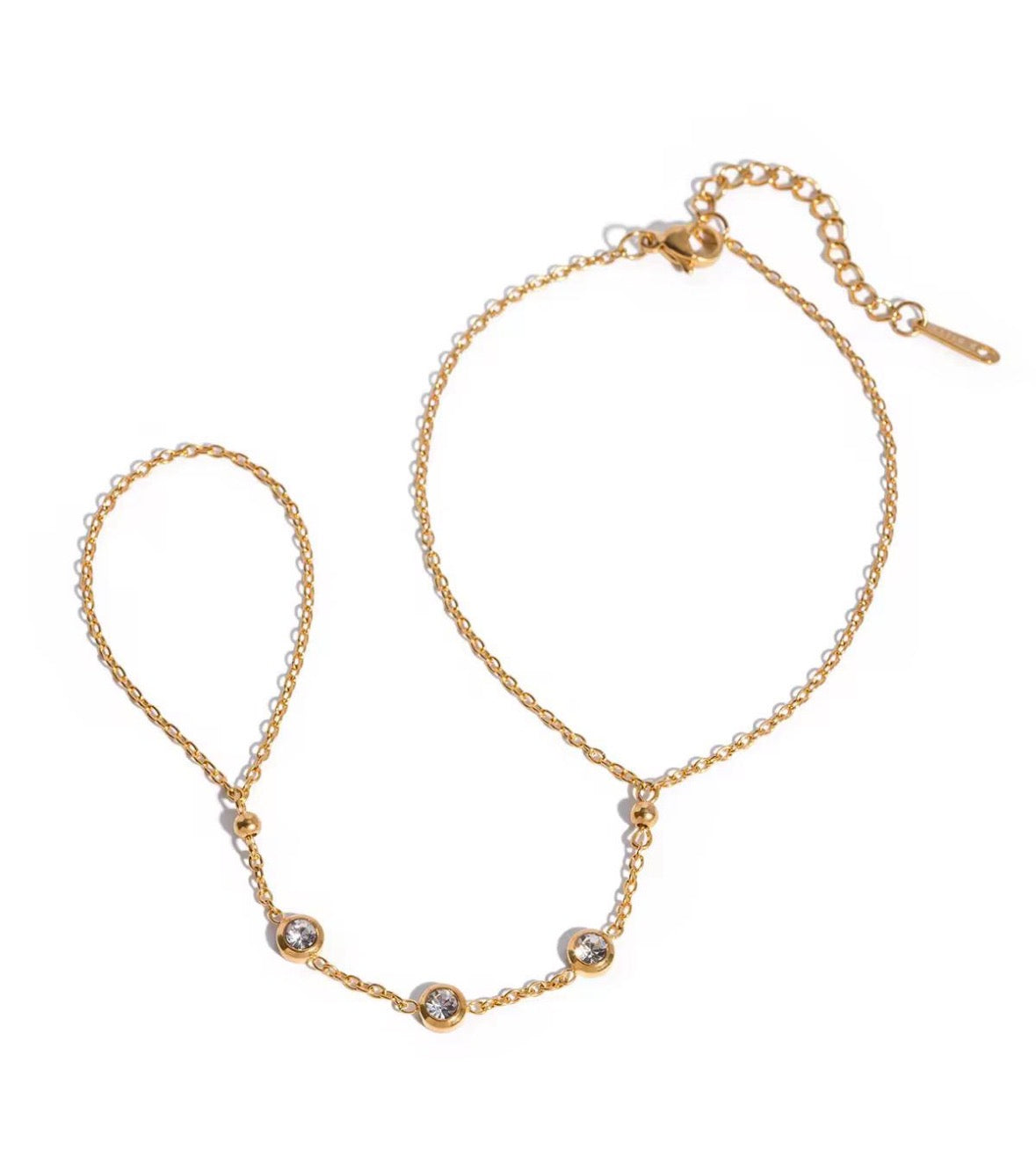 Stacy Studded Hand Chain