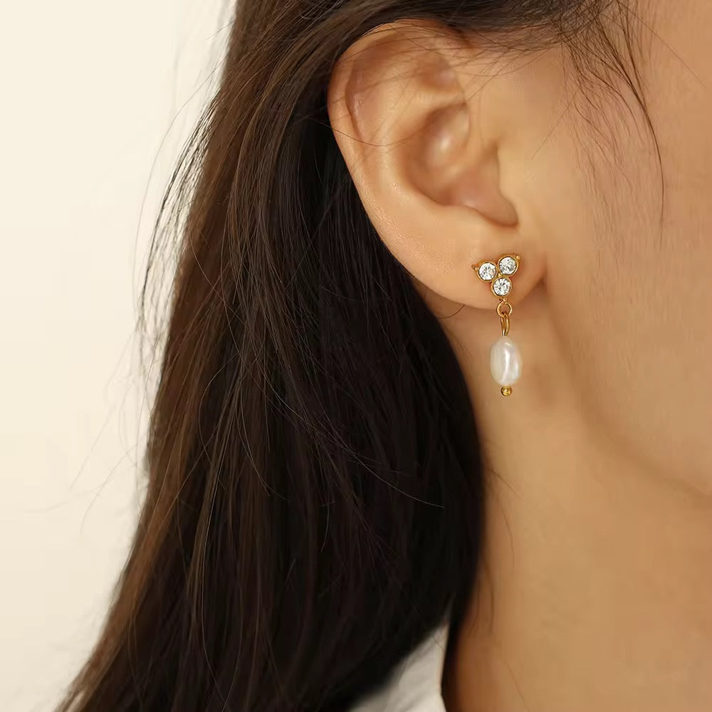 Pearl Drop Studs