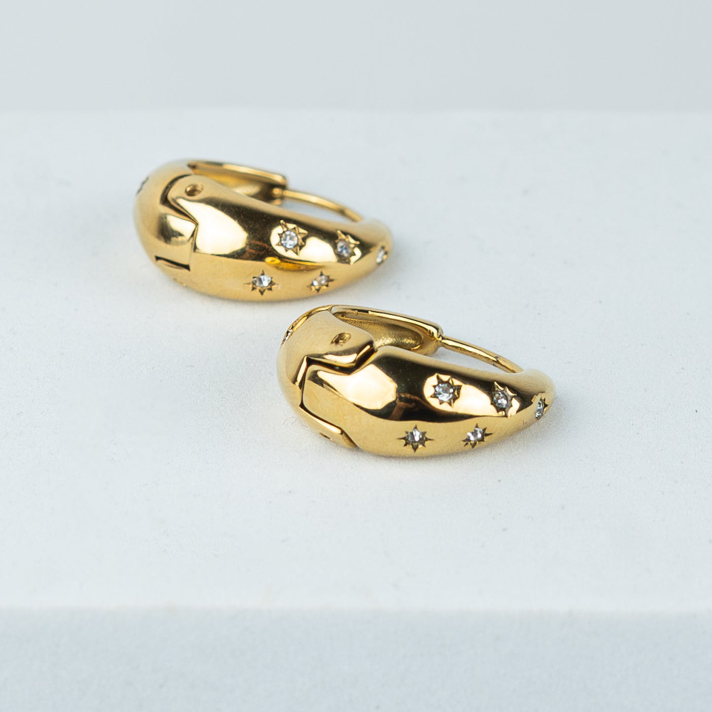 Celestial Studded Hoops