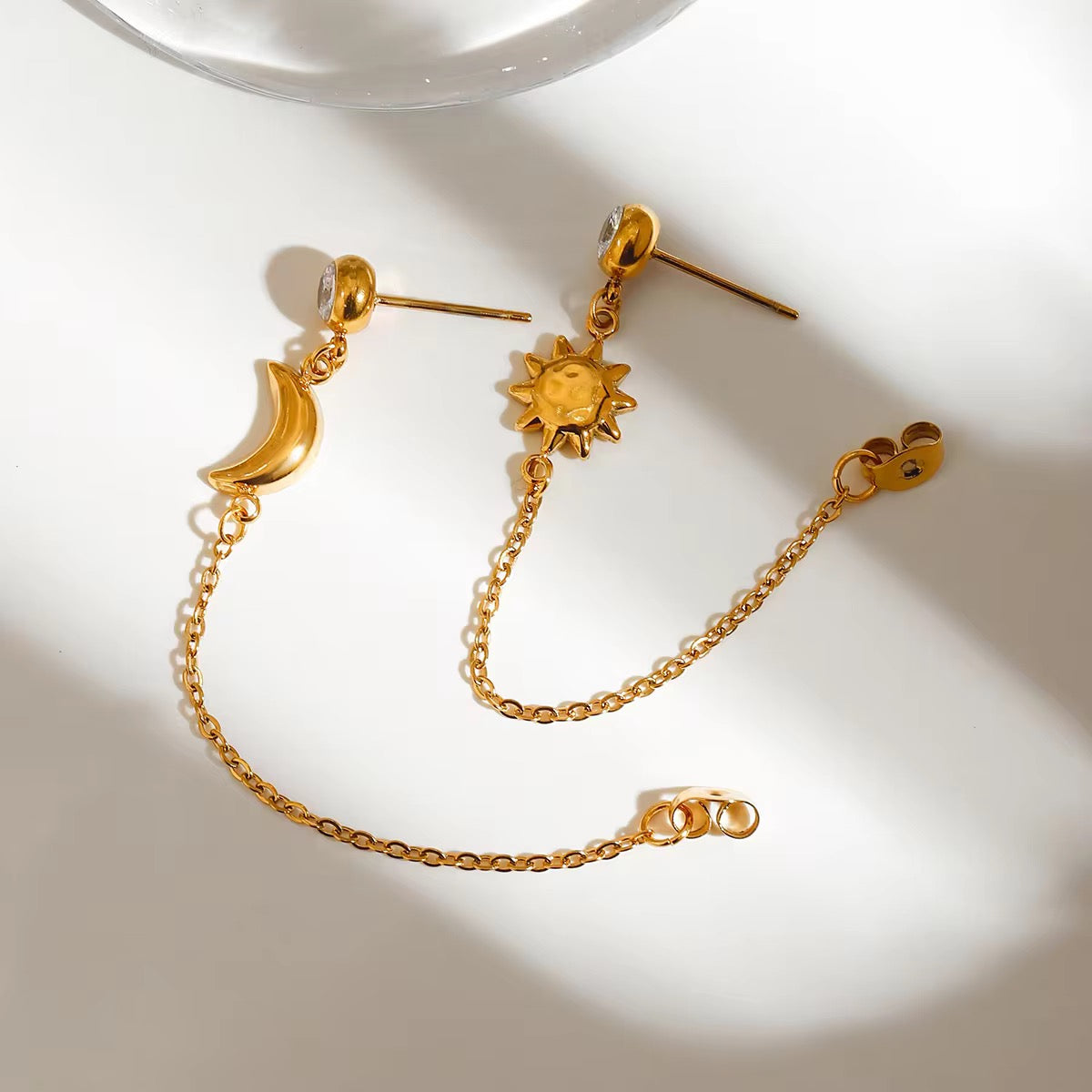 Day & Night Dangle Earrings