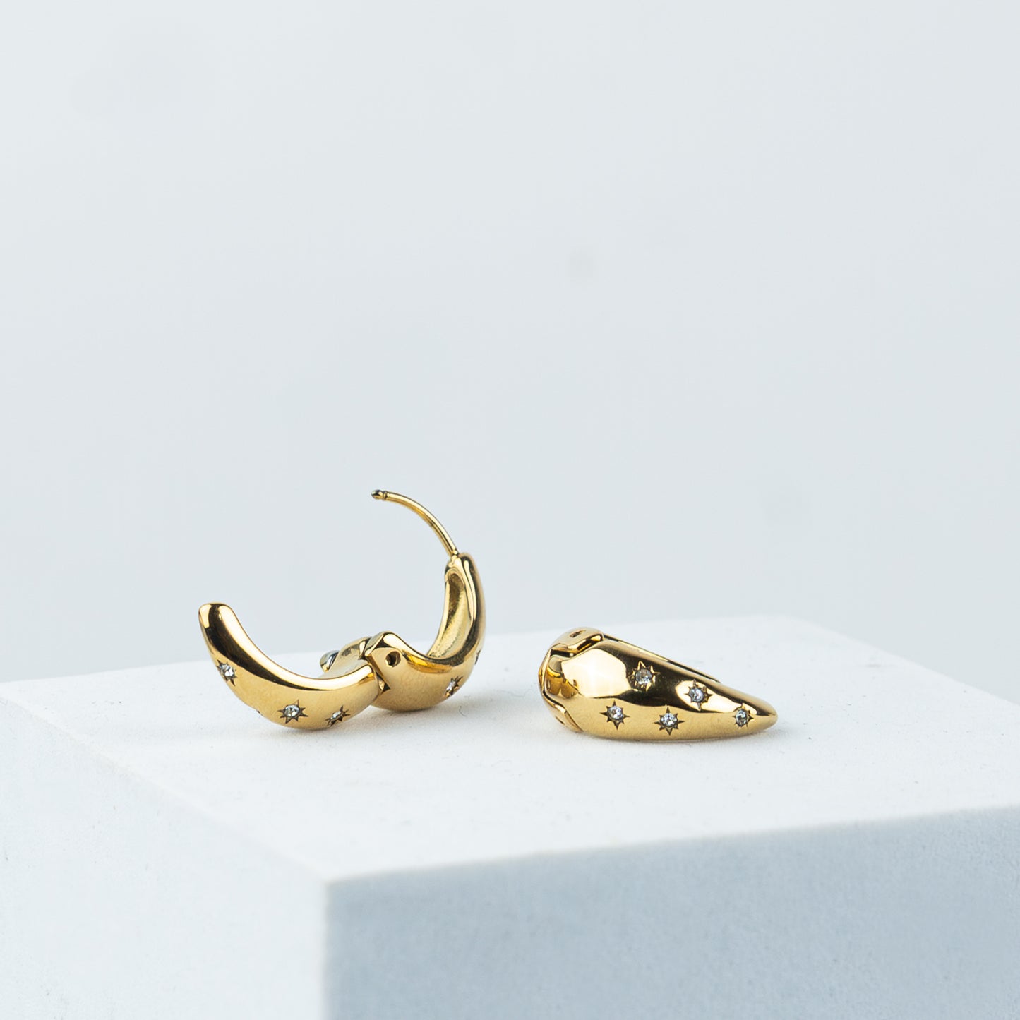 Celestial Studded Hoops