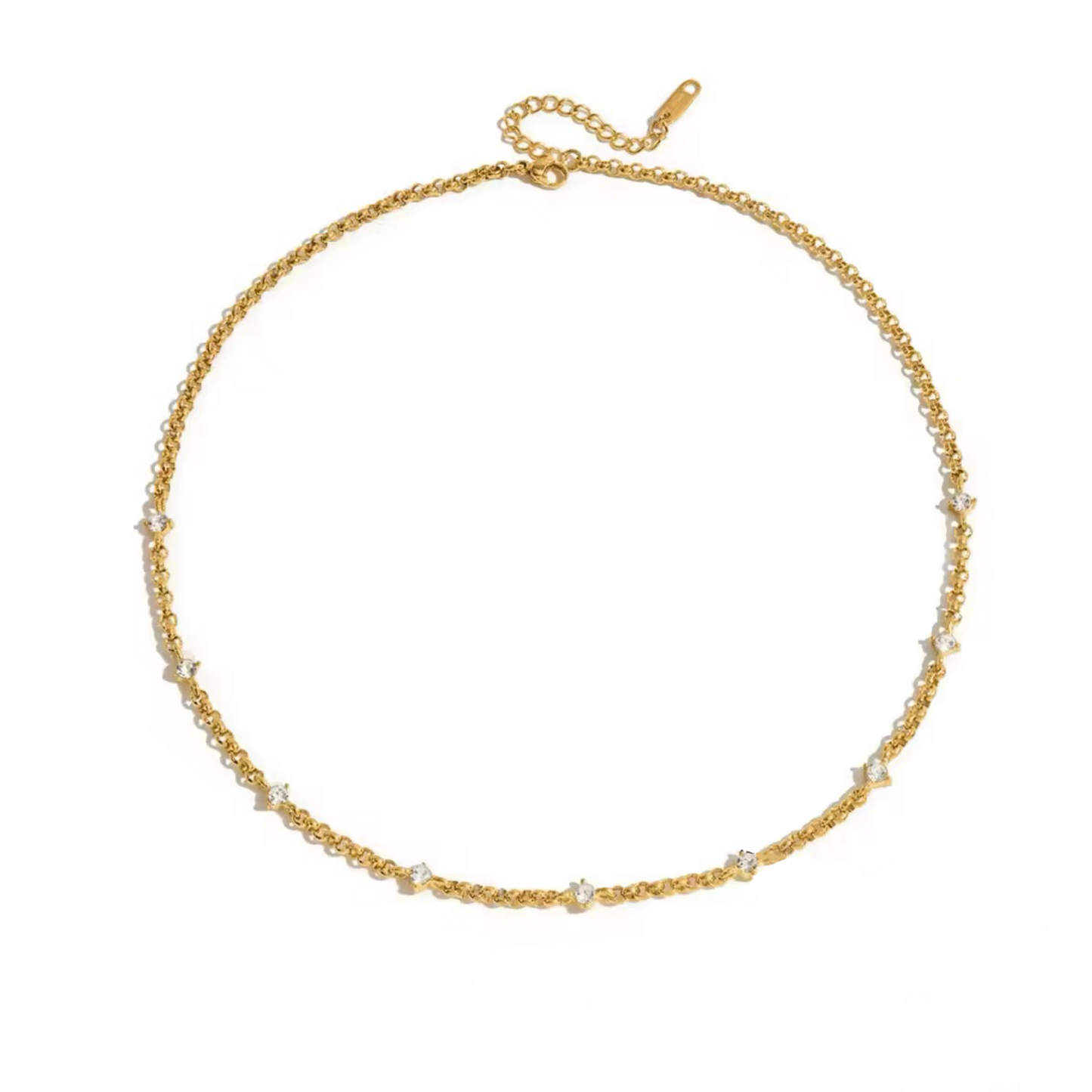 Opal Studded Necklace