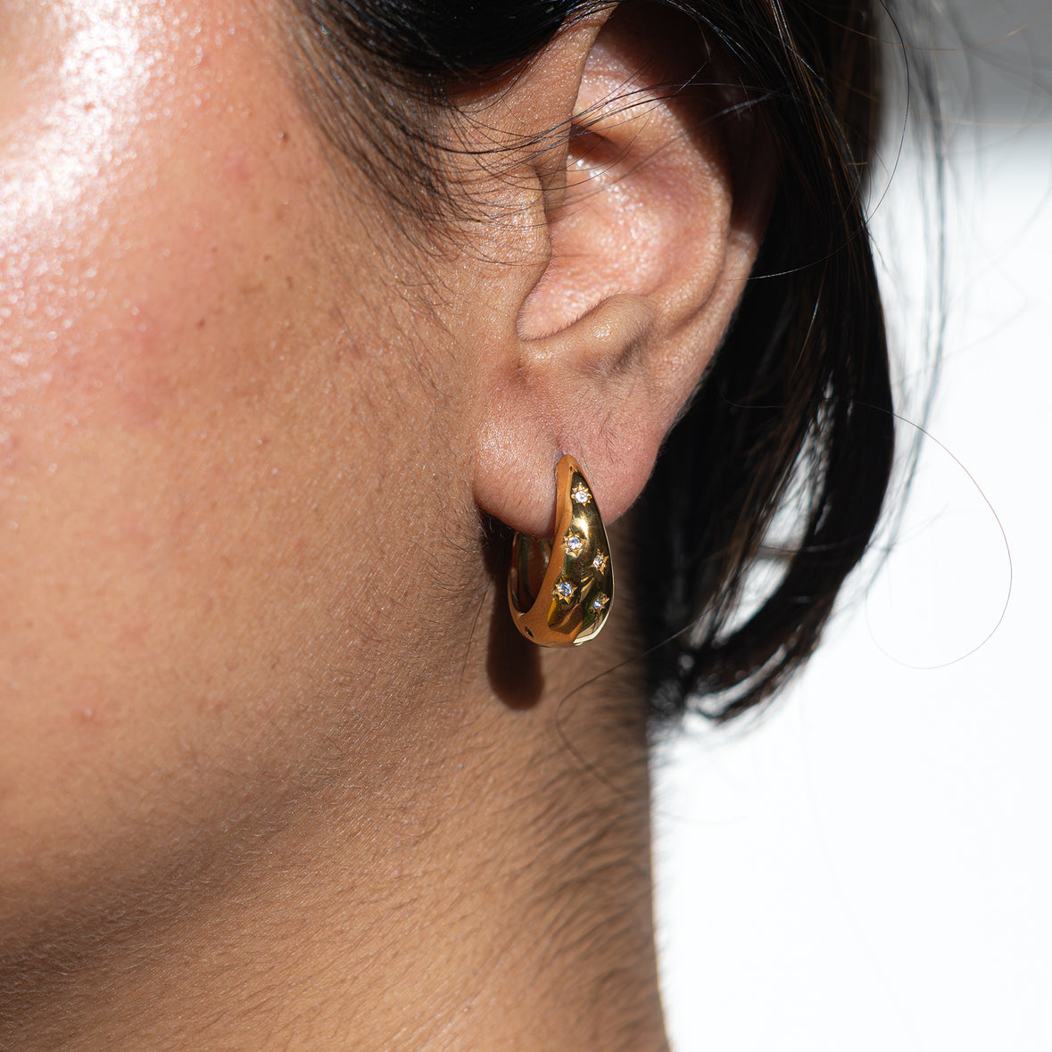 Celestial Studded Hoops