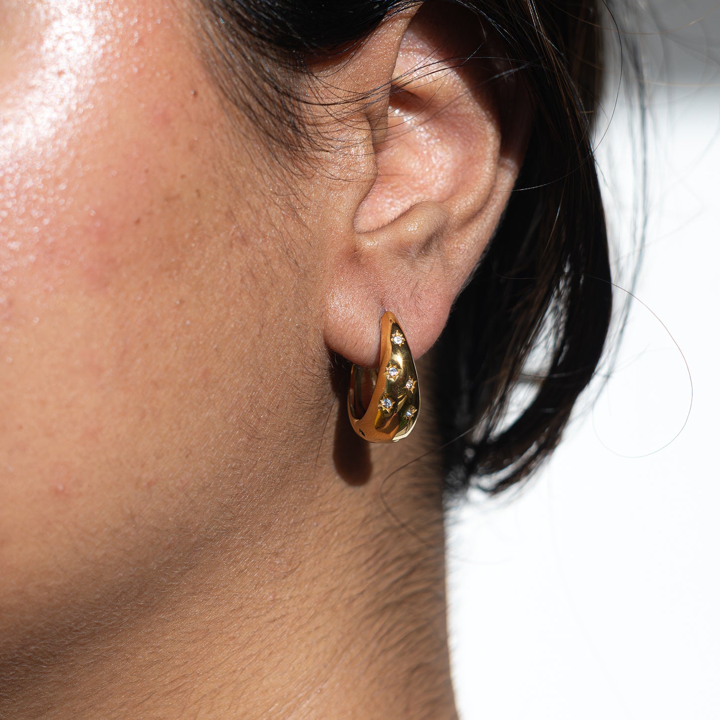 Celestial Studded Hoops