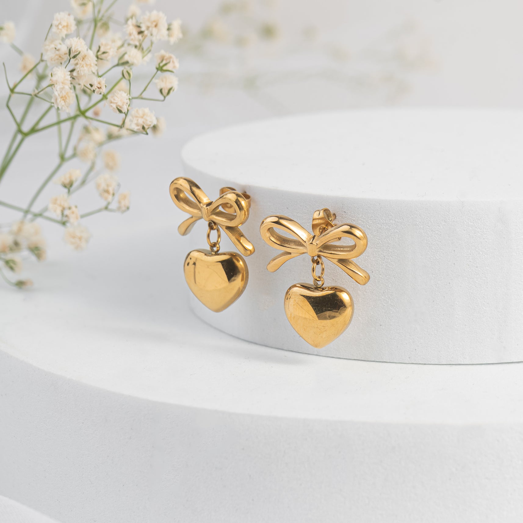 Bow Drop Studs