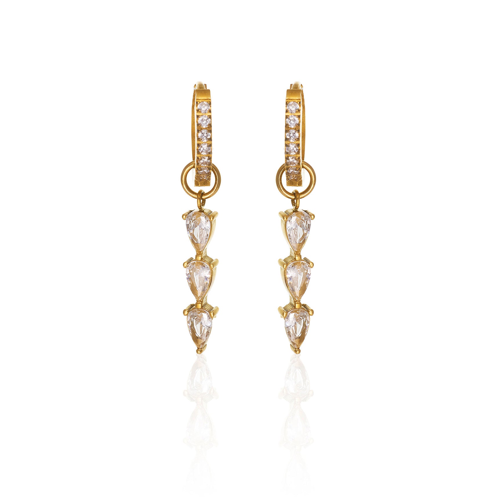 Claudia Studded Hoops