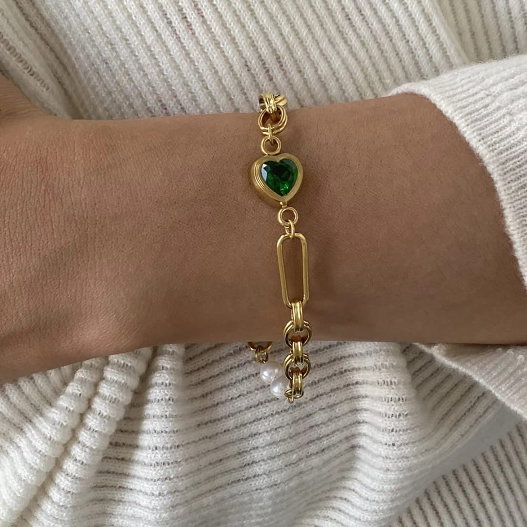 Jade Heart Bracelet