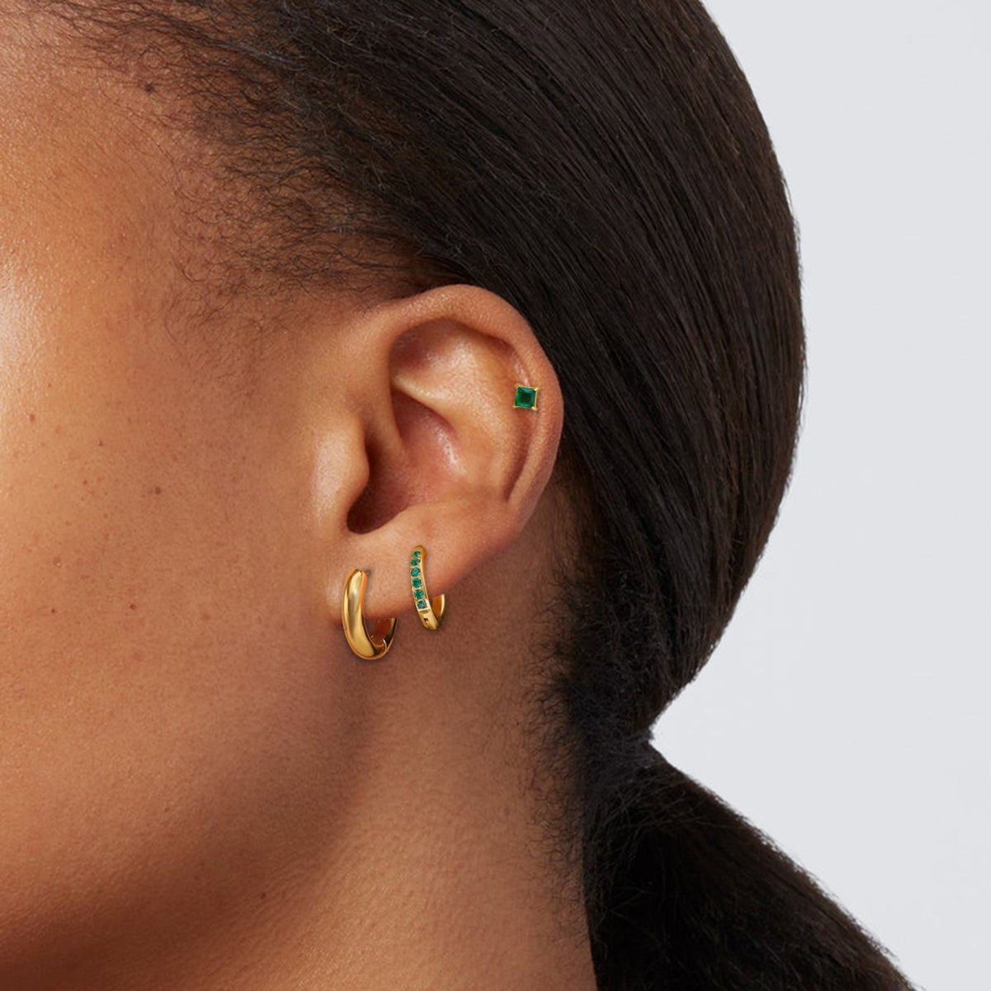 Emerald Piercing Set