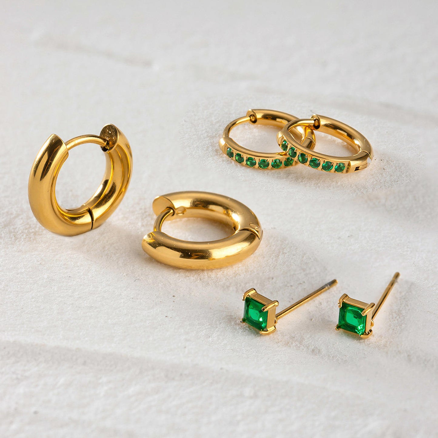Emerald Piercing Set