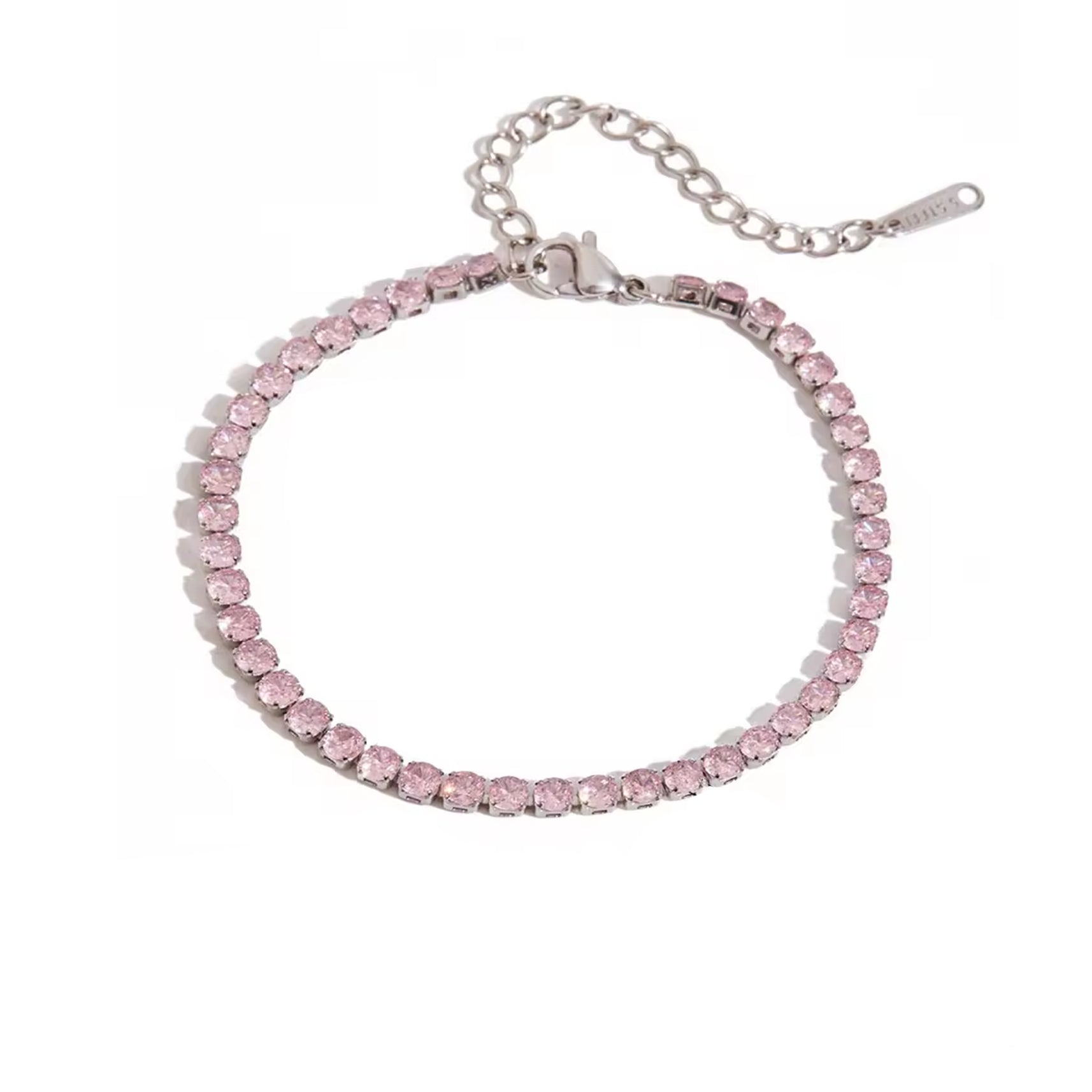 Pink Tennis Bracelet