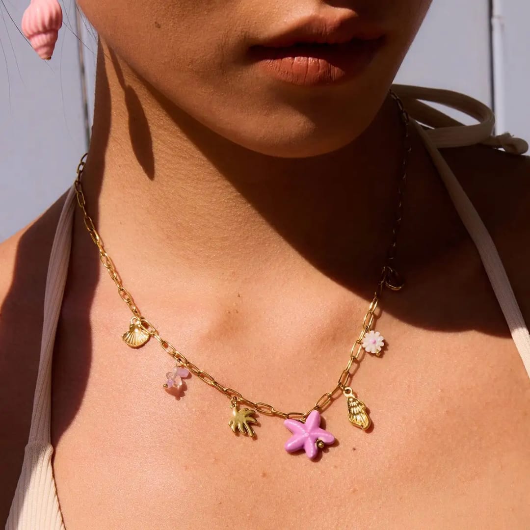 Peony Charm Necklace